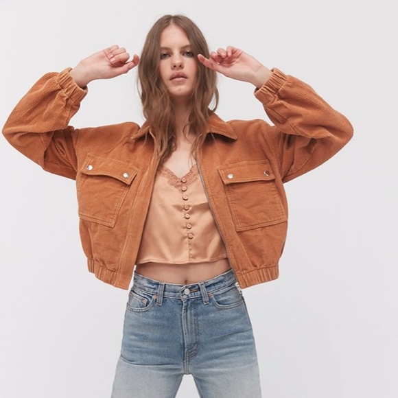 Urban Outfitters Jackets & Blazers - BDG Corduroy Cropped Jacket